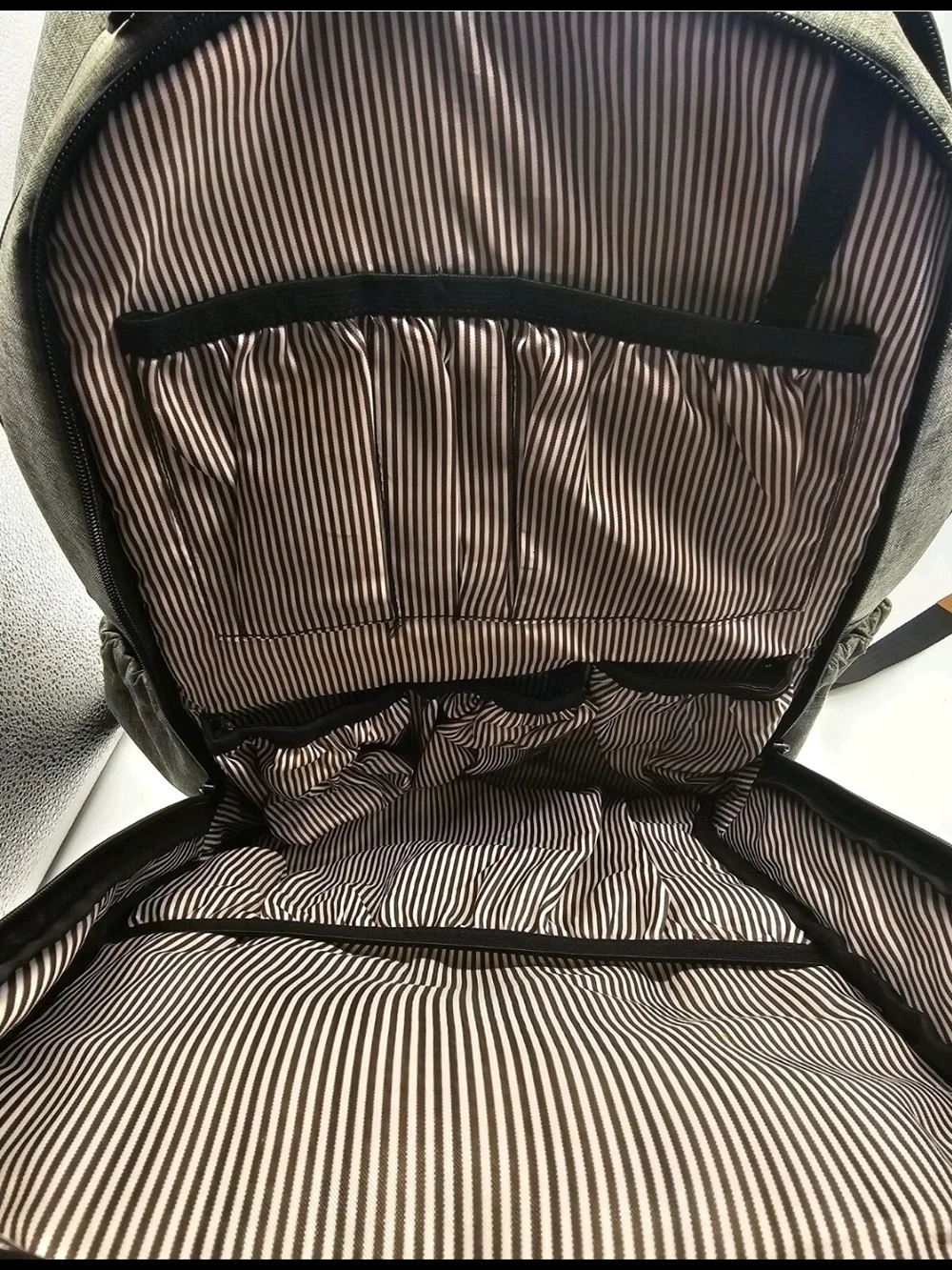 New Hap Tim Grey Diaper Backpack Bag